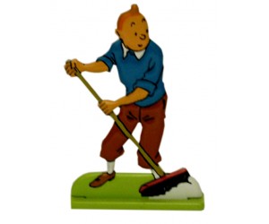 Balai - Figurine de Tintin en Métal 